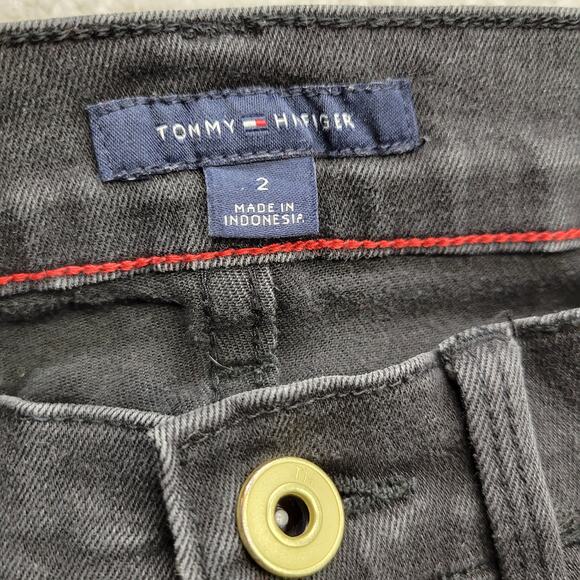 Tommy Hilfiger Womens Size 2 Greenwich Skinny Jeans Black Washed - Picture 6 of 9